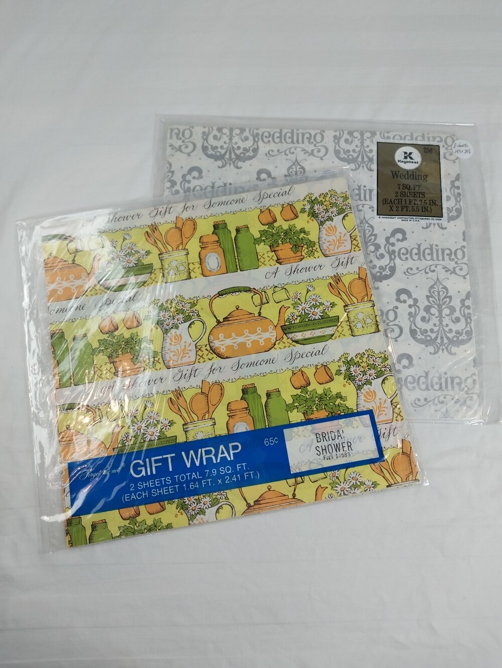 Vintage bridal shower and wedding wrapping paper in Packaging